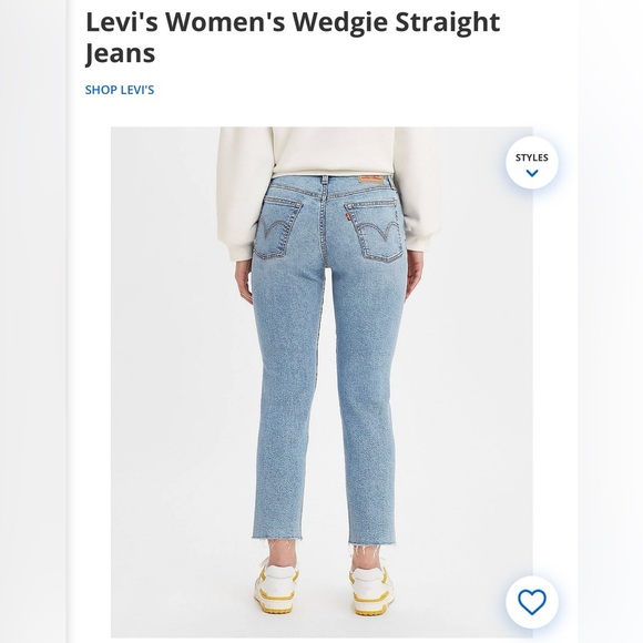Levi’s Wedgie Straight Women’s Jeans - Size 30 x 28 - Picture 2 of 12